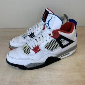 Nike Air Jordan Retro 4 IV SE What The White Red Blue Cement